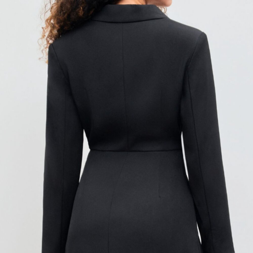 Cider Collar Solid Button Mini Dress NWT - image 2